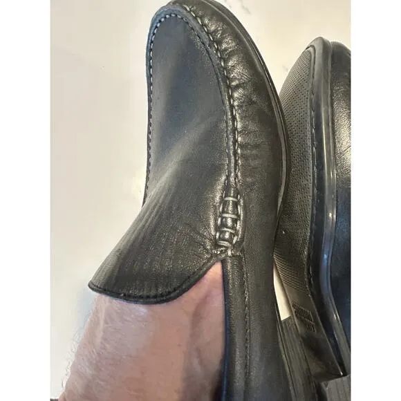Johnston &amp; Murphy Mens Shoes S 10 Slip On Hawkins Venetian Loafers Sheepskin