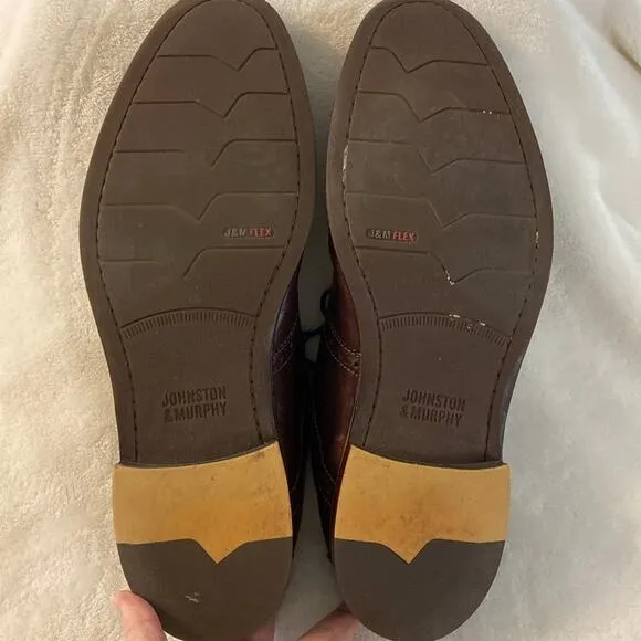 Johnston &amp; Murphy Passport Saddle Lace Up Oxford Brown Size 13