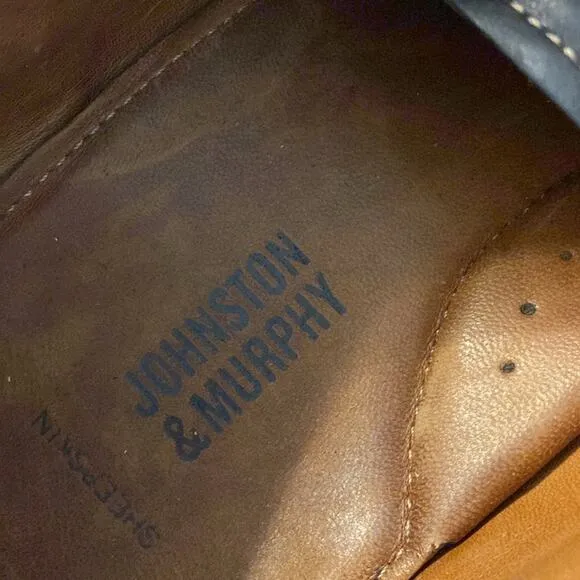 Johnston &amp; Murphy Passport Saddle Lace Up Oxford Brown Size 13