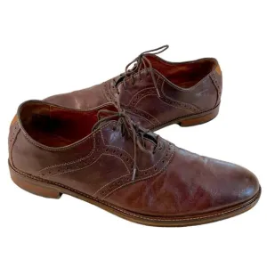 Johnston &amp; Murphy Passport Saddle Lace Up Oxford Brown Size 13