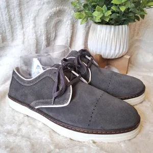 Johnston Murphy Mcguffey Oxfords Sneakers Casual Gray Suede Lace Up Men's Sz 8.5