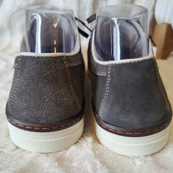 Johnston Murphy Mcguffey Oxfords Sneakers Casual Gray Suede Lace Up Men's Sz 8.5