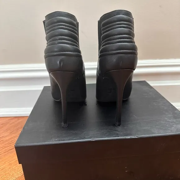 JOIE Elegant Black Ankle Stiletto Boots