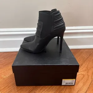 JOIE Elegant Black Ankle Stiletto Boots