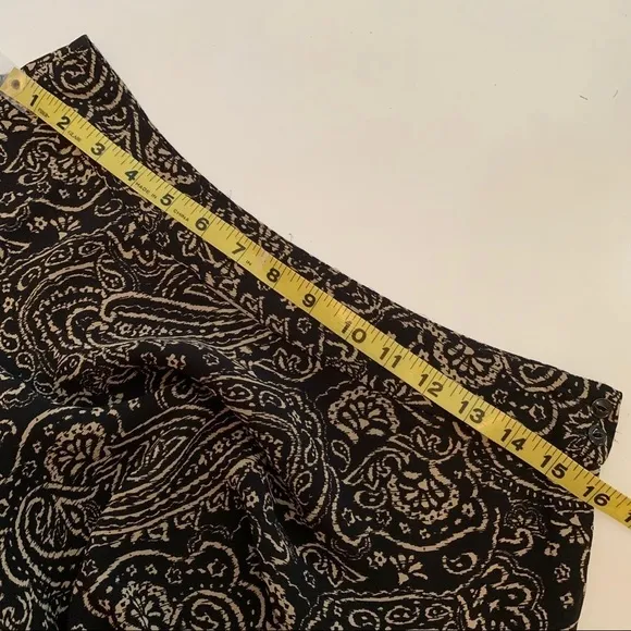JONES NEW YORK Collection paisley print column midi skirt neutral minimalist