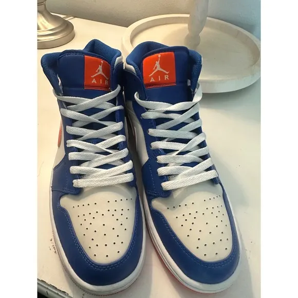 Jordan Air 1 Mid Hyper Wheaties knicks edition Sneakers Shoes FD1029-400 Size 9