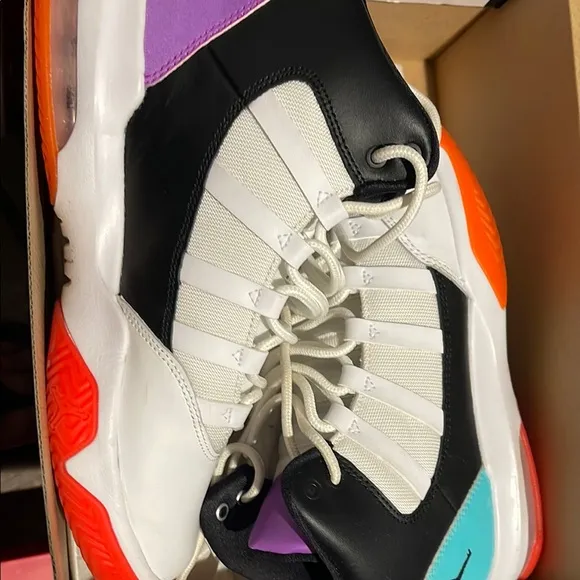 Jordan Athletic Shoes - White, Black, Purple, Orange, Teal