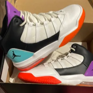 Jordan Athletic Shoes - White, Black, Purple, Orange, Teal