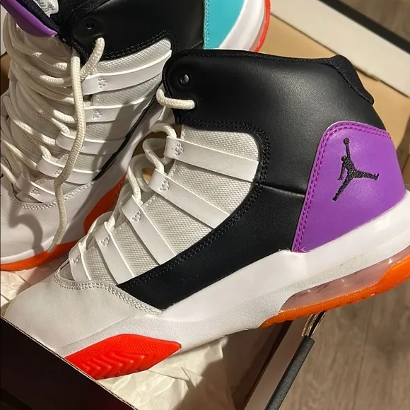 Jordan Athletic Shoes - White, Black, Purple, Orange, Teal