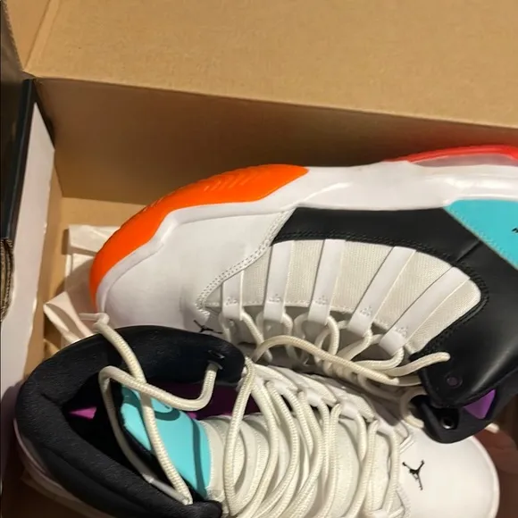 Jordan Athletic Shoes - White, Black, Purple, Orange, Teal