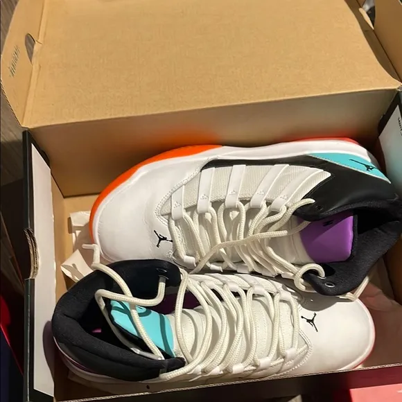Jordan Athletic Shoes - White, Black, Purple, Orange, Teal