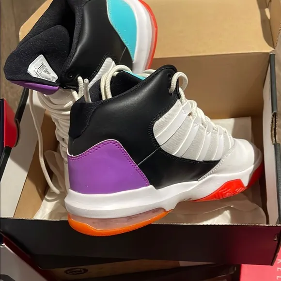 Jordan Athletic Shoes - White, Black, Purple, Orange, Teal