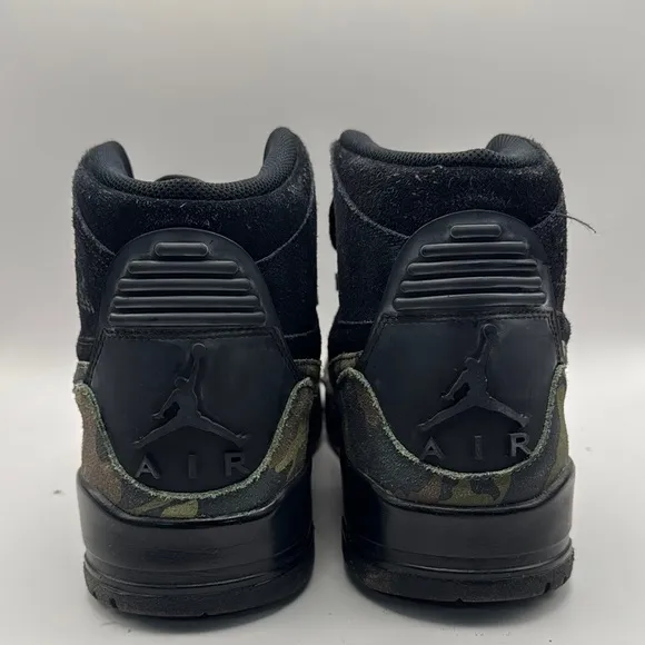 Jordan Black Camouflage Legacy High-Top Sneakers