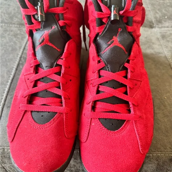 Jordan Red and Black Athletic Shoes