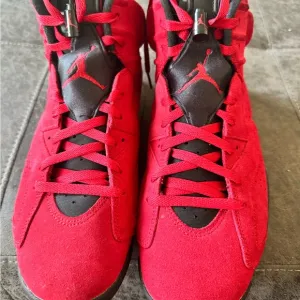 Jordan Red and Black Athletic Shoes