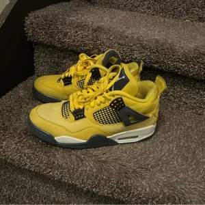 Jordan Yellow and Black Sneakers Lightning Edition
