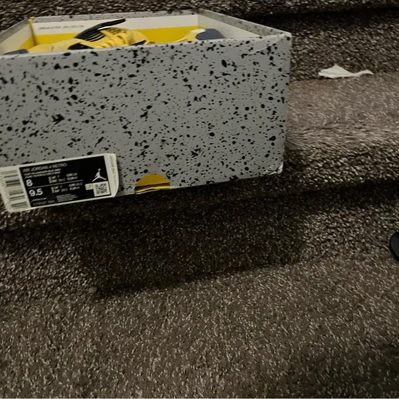 Jordan Yellow and Black Sneakers Lightning Edition