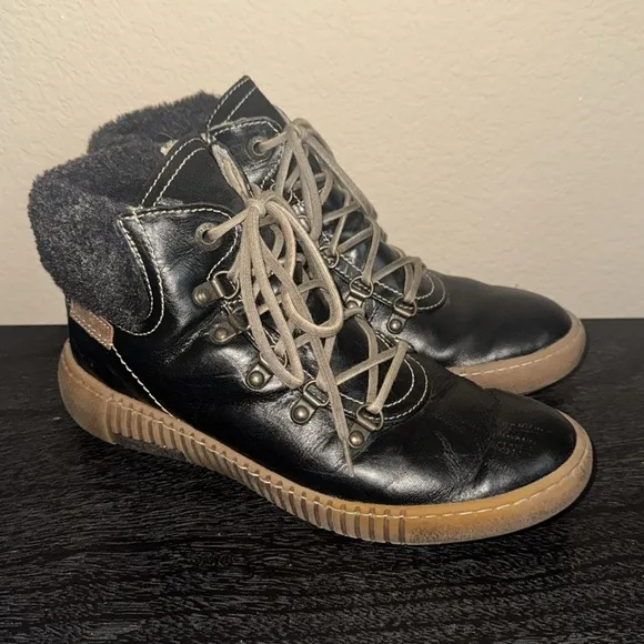 Josef Seibel Maren Leather Lace Up Ankle Boots Size 8.5/39
