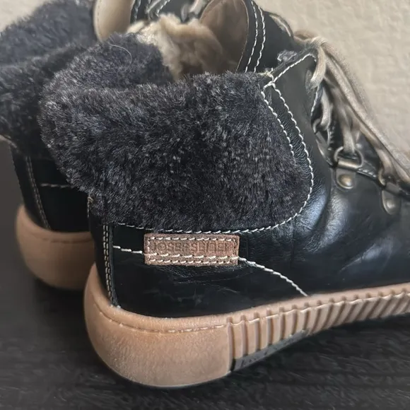Josef Seibel Maren Leather Lace Up Ankle Boots Size 8.5/39
