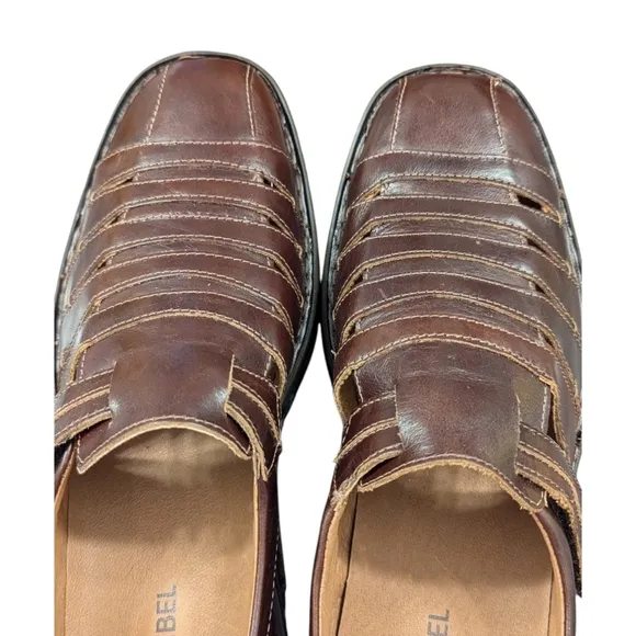 JOSEF SEIBEL | NWOT MEN'S LEATHER SHOES SANDALS |  MARONE | EU 46  US 12 - 12.5
