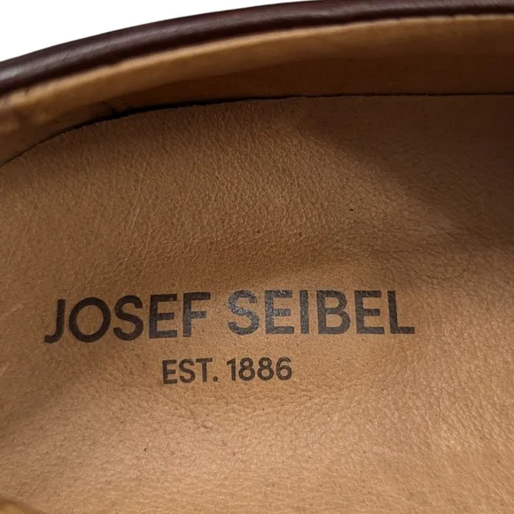 JOSEF SEIBEL | NWOT MEN'S LEATHER SHOES SANDALS | MARONE | EU 47= 13-13.5