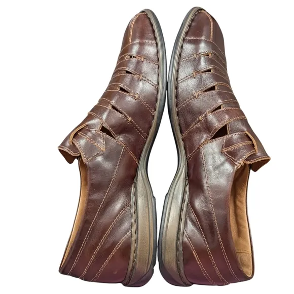 JOSEF SEIBEL | NWOT MEN'S LEATHER SHOES SANDALS | MARONE | EU 47= 13-13.5