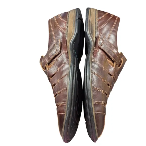 JOSEF SEIBEL | NWOT MEN'S LEATHER SHOES SANDALS | MARONE | EU 47= 13-13.5