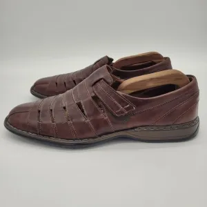 Josef Seibel Steven Fisherman Sandal Men Shoes Size 11.5 EU 45 Brown