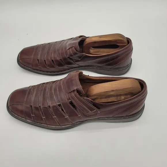 Josef Seibel Steven Fisherman Sandal Men Shoes Size 11.5 EU 45 Brown