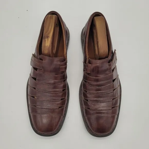 Josef Seibel Steven Fisherman Sandal Men Shoes Size 11.5 EU 45 Brown