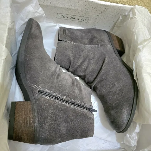 Josef Seibel Women's Daphne 50‎ Asphalt Gray Suede Ankle Boot NEW Size 37 (6.5)