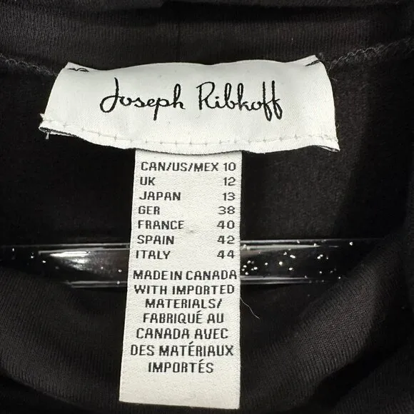 Joseph Ribkoff Black Dress Size 10 Cocktail Party Minimalist