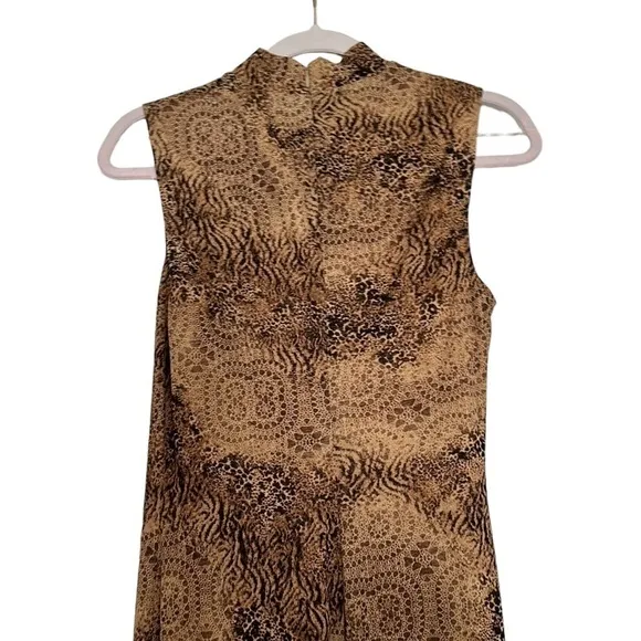 Joseph Ribkoff maxi full length dress animal print pattern mob wife luxury sz 10