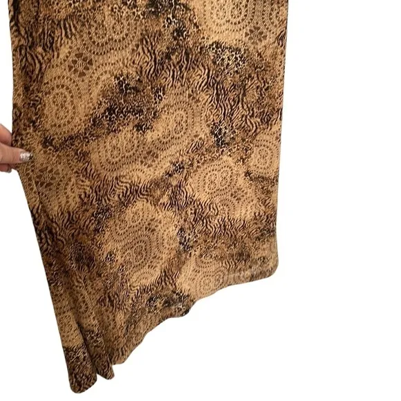 Joseph Ribkoff maxi full length dress animal print pattern mob wife luxury sz 10