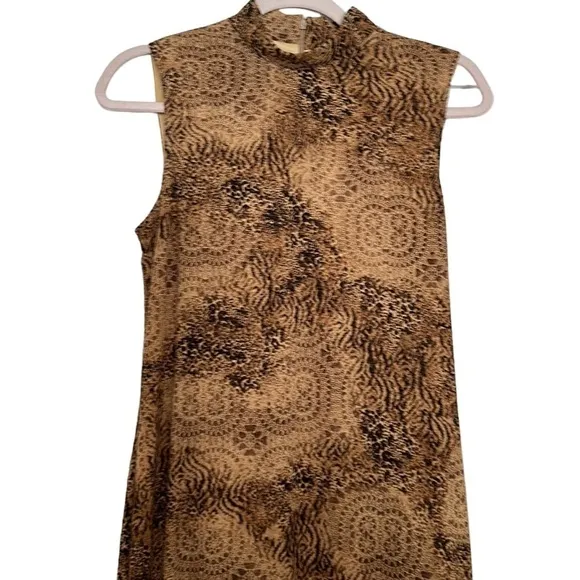 Joseph Ribkoff maxi full length dress animal print pattern mob wife luxury sz 10