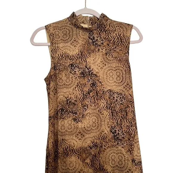 Joseph Ribkoff maxi full length dress animal print pattern mob wife luxury sz 10