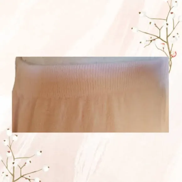J.R. Collection Soft Pink Knit Maxi Skirt 2 Embroidered Front Vents Vintage SZ X