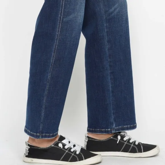 Judy Blue Tummy Control High-Rise Stretch Jeans Denim Mom Straight Leg Pants