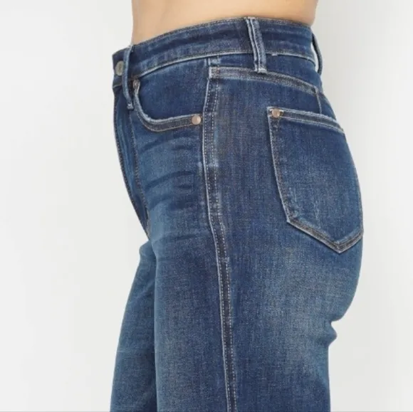 Judy Blue Tummy Control High-Rise Stretch Jeans Denim Mom Straight Leg Pants