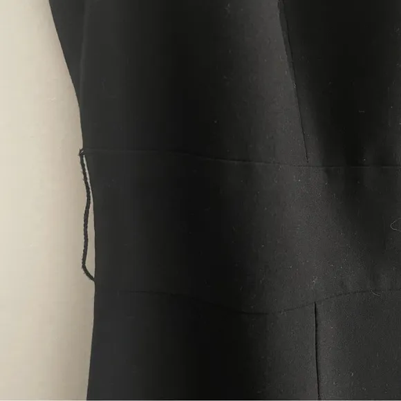 JUST IN Alex Marie Black Sleeveless Sheath Midi Dress Cutout Minimalist Classic