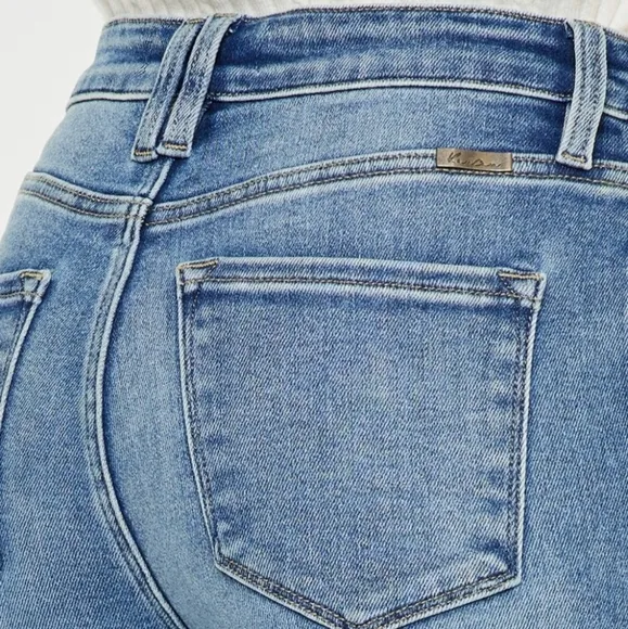 KanCan High-Rise Waist Pants Wide Leg Flare Relaxed Fit Boyfriend Jeans Denim