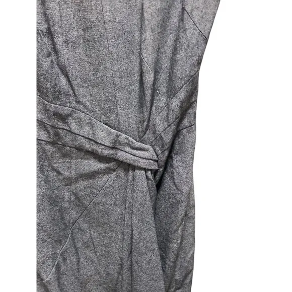 Karen Millen Wool Blend Sheath Dress Gray Size 12 Minimalist Career Designer
