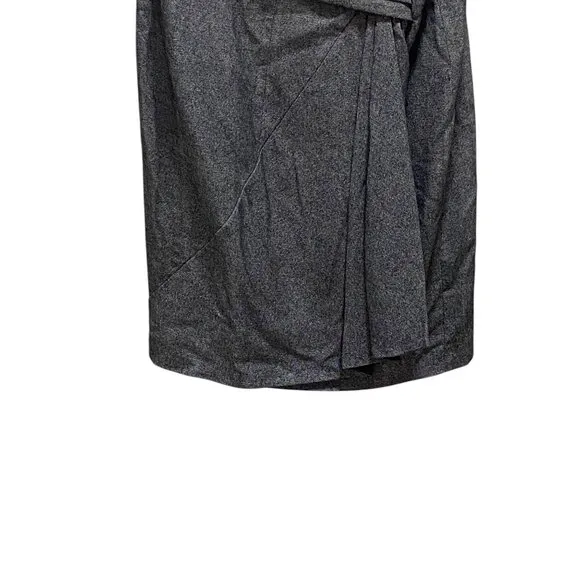 Karen Millen Wool Blend Sheath Dress Gray Size 12 Minimalist Career Designer