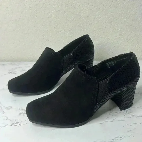 Karen Scott Womens Tillen Stretch Dressy Loafer Heels Shoes 8 M
