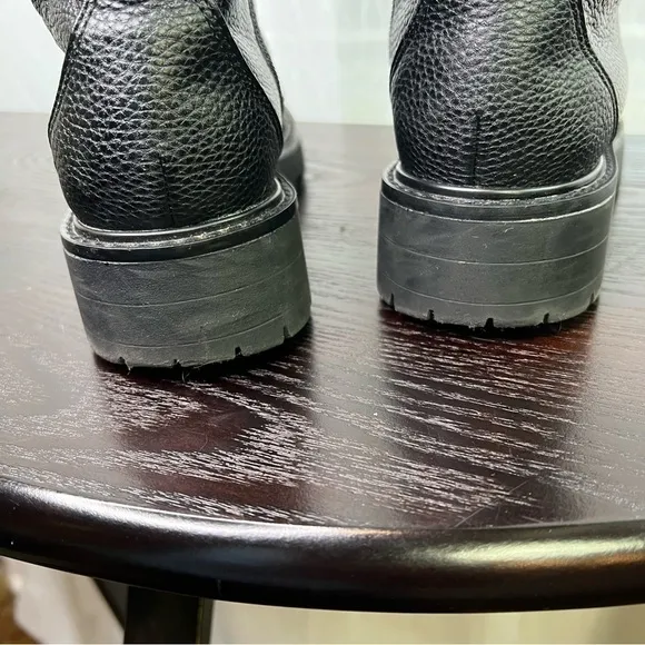 Karl Lagerfeld black rhinestone boots.  Size: 7 M.  #008