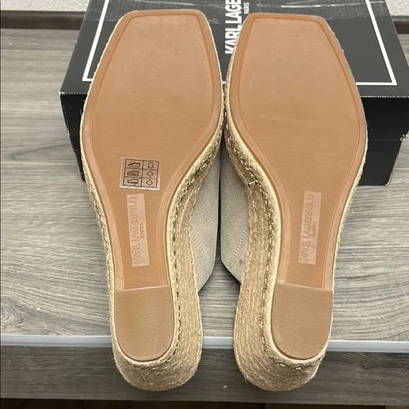 Karl Lagerfeld Paris Women's Corissa Slip-On Espadrille Wedge Sandal