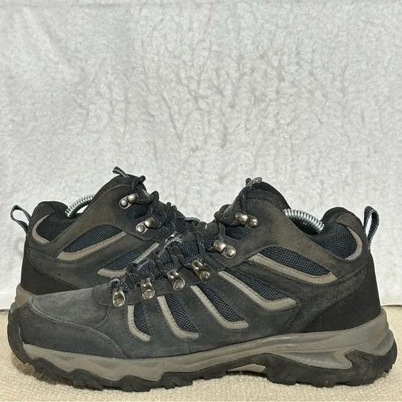 Karrimor Mens Blue Mount Mid Top Waterproof Suede Hiking Boots Shoes SZ US 9.5