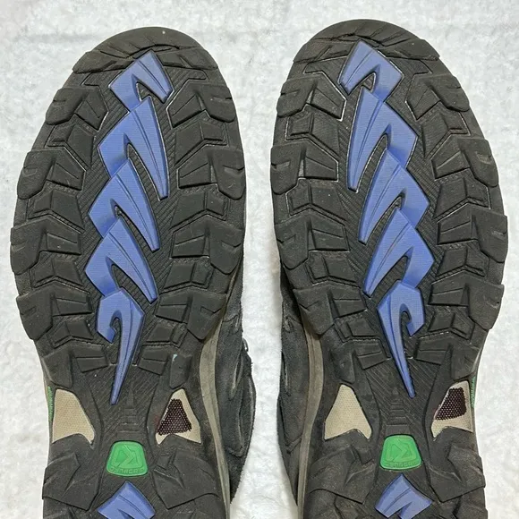 Karrimor Mens Blue Mount Mid Top Waterproof Suede Hiking Boots Shoes SZ US 9.5