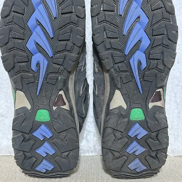 Karrimor Mens Blue Mount Mid Top Waterproof Suede Hiking Boots Shoes SZ US 9.5