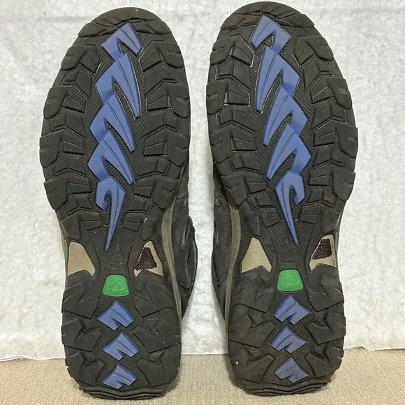 Karrimor Mens Blue Mount Mid Top Waterproof Suede Hiking Boots Shoes SZ US 9.5